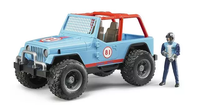 Bruder Jeep Cross Country Racer BLUE BR02541 (with figure) синий