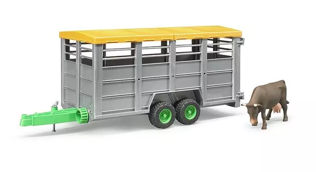 Bruder livestock commercial trailer BR02227 (with figure)