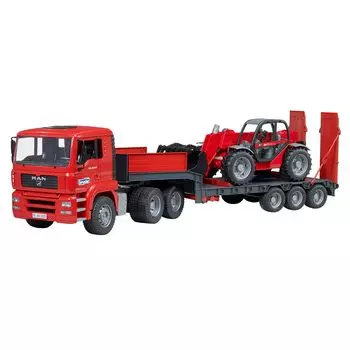 bruder MAN Truck Manitou Телескопический погрузчик MLT633 BR02774 &
