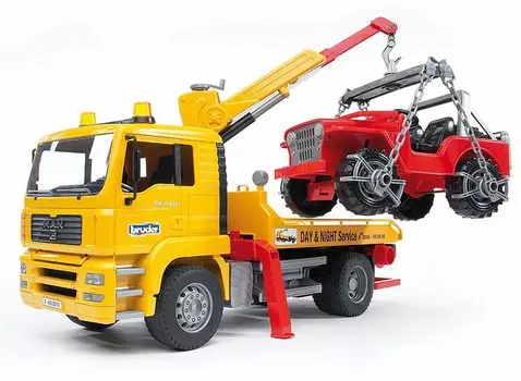 bruder MAN Wrecker Crane Cross Country BR02750 &