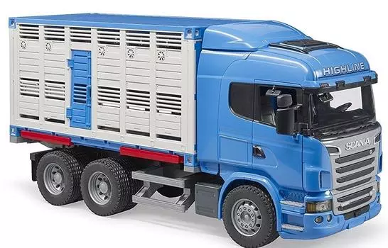 Bruder Scania 03549 Грузовик betaillere с 1 Pet Blue r-serie - - синий