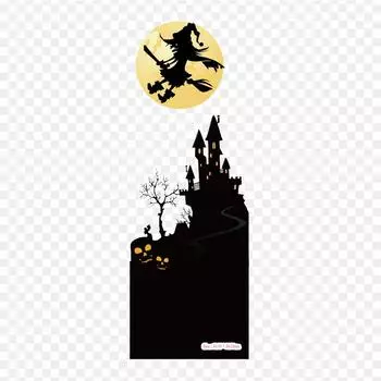 Brujas De Halloween Halloween Witch Утюг на термопереносной печати Виниловые нашивки-наклейки для одежды DIY Аппликации моющиеся нашивки