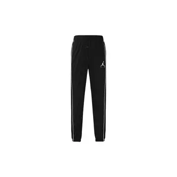 Брюки Air Jordan Jumpman с ткаными манжетами и однотонными мужскими брюками с логотипом и надписью, черные CK6856-010 XS