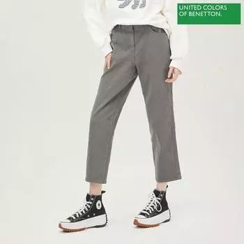 Брюки Benetton Benetton Back Banding Dying Brushed Slim Baggy Pants Badpb3361 Gr Grey/42