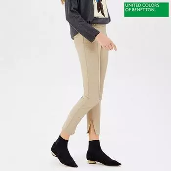 Брюки Benetton Benetton Criss Slit Bapt52961 Bg beige/42