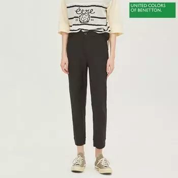 Брюки Benetton Benetton Hem Shibori Color Bapt91311 Bk blacks/42