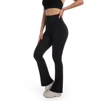 Брюки Bootcut с высокой талией для женщин 2025 года в тренде - утягивающие живот, подтягивающие ягодицы, винтажные джинсовые брюки Y2K 0XL чёрный