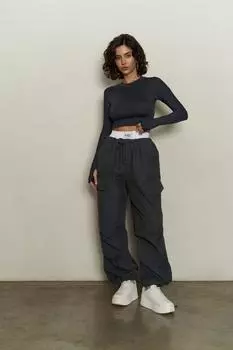 Брюки-боксеры Galvin антрацитового цвета с парашютом