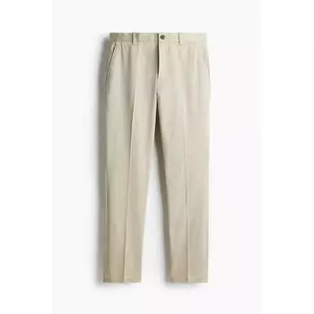 Брюки чинос HM slim fit светло-бежевые 28