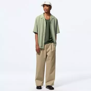 Брюки-чиносы GU by Uniqlo с двумя подвернутыми мешковатыми брюками стандартной длины от 71,0 до 75,0 см