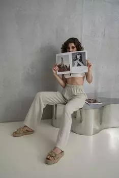 Брюки Debora из натурального муслина