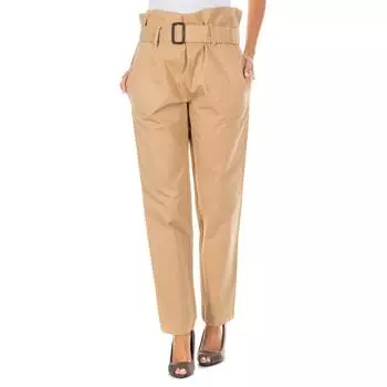 Брюки длинные с низом прямого кроя BGM0256 женщина S бежевый