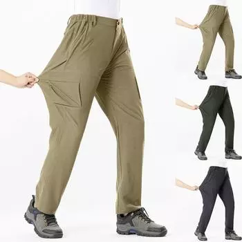 Брюки для активного отдыха Мужские рабочие брюки из нейлона 600D Scratching Pack Wear/Scratch Pack L темно-зеленого