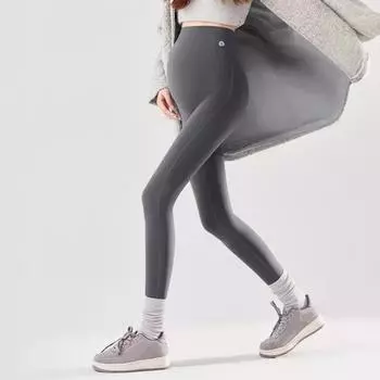 Брюки для беременных Yousheng, облегающие леггинсы с высокой талией и поддержкой живота, женские нижние брюки, весна-осень, работа, отдых, йога, одежда для беременных M чёрный