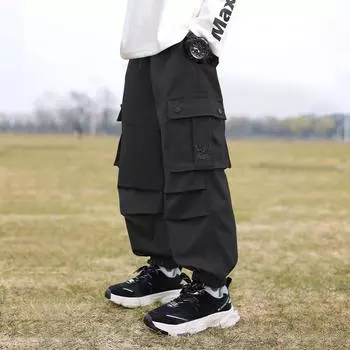 Брюки для мальчиков новые водонепроницаемые брюки для детей среднего и старшего возраста брюки для альпинизма модные трендовые брюки 120 [Recommended 105-115 height within 20 kg]