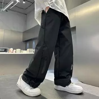 Брюки для мальчиков, три вида защиты, водонепроницаемые брюки для спешки, весна и осень, новые уличные брюки, детские брюки для больших детей 120 [Recommended 105-115 height within 20 kg]