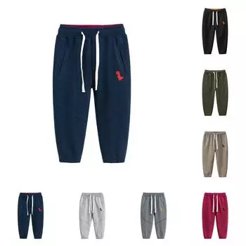 Брюки для маленьких мальчиков и девочек, детские хлопковые спортивные штаны для малышей, спортивные штаны для бега с эластичным поясом 100 армия зеленый