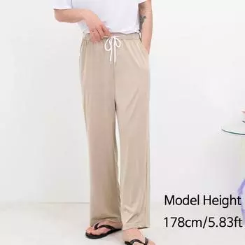 Брюки для мужчин, брюки с поясом на талии, корейская мода 1 тёмно-синий