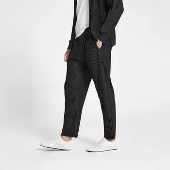 Брюки для мужчин повседневные брюки мужские японские уличные мужские модные брюки в японском стиле мешковатые брюки дикие брюки S синий