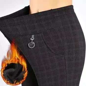 Брюки для женщин среднего и пожилого возраста, утепленные флисом брюки, верхняя одежда с высокой талией, теплые брюки для бабушки с флисом, брюки для мамы с флисом XXXXXL