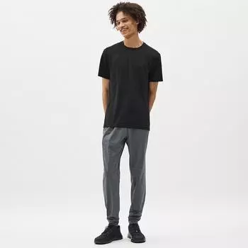 Брюки-джоггеры GU by Uniqlo Dry Stretch GA+EC, удлиненные 08 DARK GRAY/XS