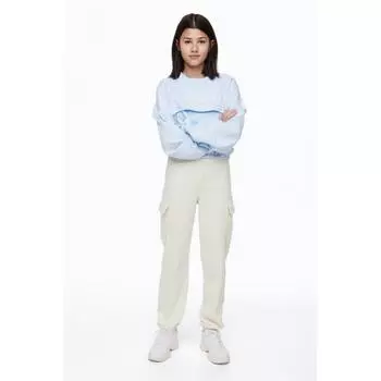 Брюки-джоггеры H&M Cargo Светло-бежевые