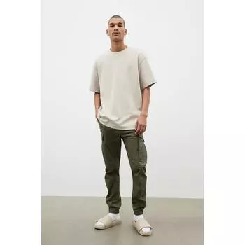Брюки-джоггеры HM Slim Fit Cargo цвета хаки XS