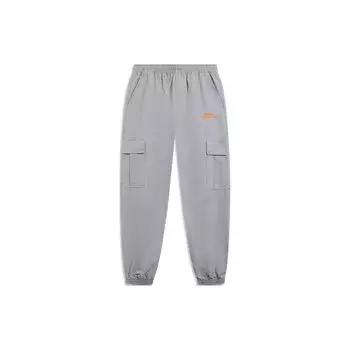 Брюки-джоггеры Li-Ning для скейтбординга с вышитым логотипом, мужские брюки цвета акулы AKXT021-2 M