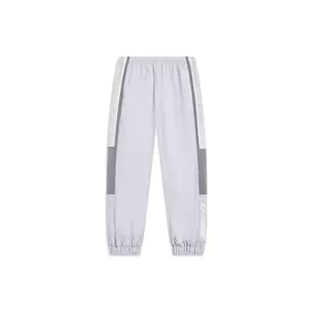 Брюки-джоггеры Li-Ning Sports Life Series с цветными блоками, мужские брюки Chuan-Stone-Gray AYKT405-4 L