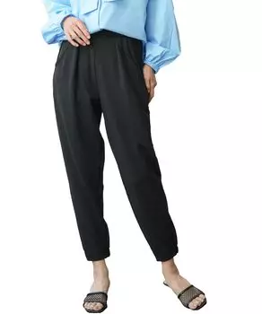 Брюки-джоггеры Пара брюк Skin Pants Plain Black M [Millian Deni] Женские чёрный