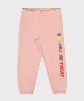 Брюки-джоггеры пыльно-розового цвета для девочек