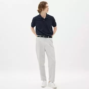 Брюки GU by Uniqlo Dry Wide Easy Ankle Pants SW+EC длиной 71,0 см, можно установить