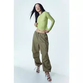 Брюки H&M Parachute Зеленый Хаки 1112962011