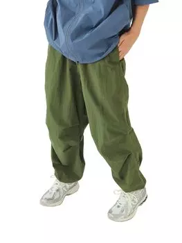 Брюки хлопковые нейлоновые верхние брюки OLIVE L 11240404457 [BEAMS] мужские оливковый