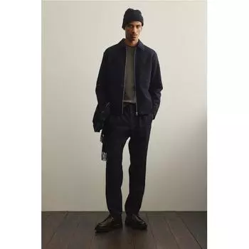 Брюки HM Regular Fit Twill темно-синие XS