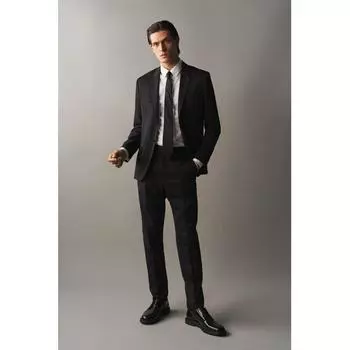 Брюки HM slim fit, черные 46