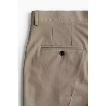Брюки HM slim fit серо-меланжевый