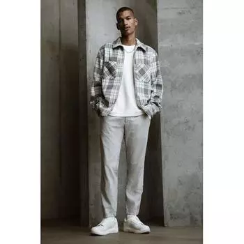 Брюки HM Slim Fit светло-серые S