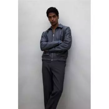 Брюки HM Suit Regular Fit Темно-серые 28