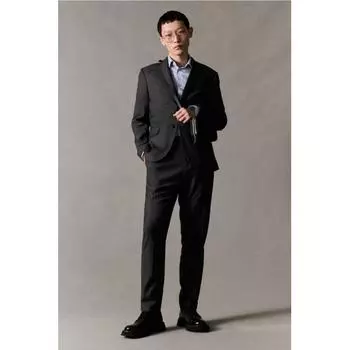 Брюки HM Suit Slim Fit Темно-серые 42