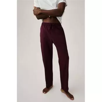 Брюки HM свободного кроя из поплина, красная клетка XS