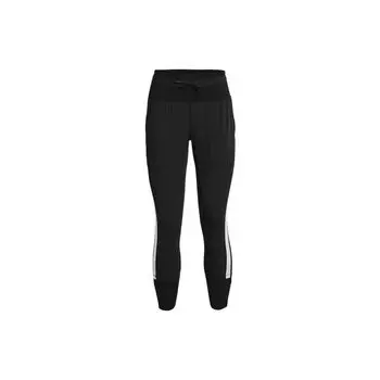 Брюки из эластичной ткани Under Armour с контрастной полосой, женские брюки, черные 1361367-001 M