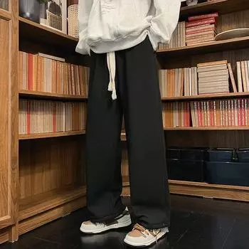 Брюки из овечьего флиса, зимние теплые брюки, мужские толстые повседневные однотонные спортивные штаны из овечьей шерсти, мужские свободные брюки для бега 2XL белый