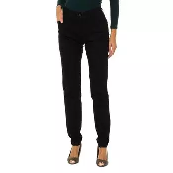 Брюки из ткани стрейч длинные 6X5J20-5DZFZ женские 27-USA чёрный