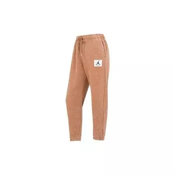 Брюки Jordan Essential Statement из стираного флиса с манжетами на щиколотках и мужскими брюками с логотипом, минерально-глиняно-желтого цвета DR3090-215 M