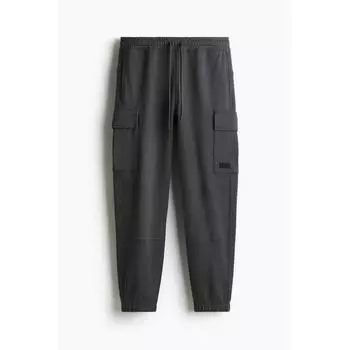 Брюки-карго HM Cotton Jogger Regular Fit dryMove Dark Grey XS