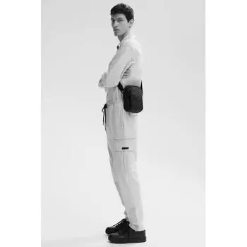 Брюки-карго HM Slim Fit светло-серые XS