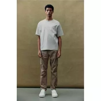 Брюки-карго HM slimM Fit Ripstop темно-бежевого цвета XS