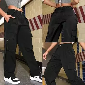 Брюки-карго Rose Beauty с клапанами и боковыми карманами XS фиолетовый/лиловый