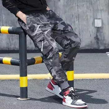 Брюки-карго в стиле хип-хоп, мужские модные джоггеры, повседневные брюки, уличные брюки с несколькими карманами, мужские шаровары больших размеров 6XL армия зеленый